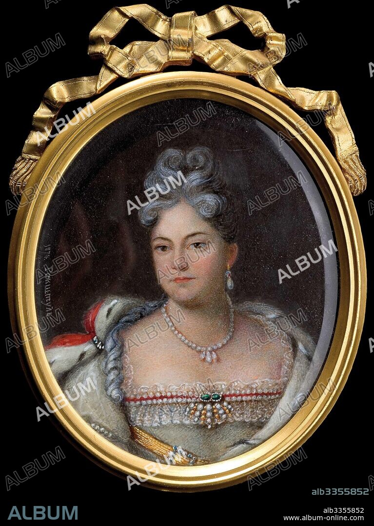 ALOIS GUSTAV ROCKSTUHL. Portrait of Grand Duchess Anna Petrovna of Russia (1708-1728).