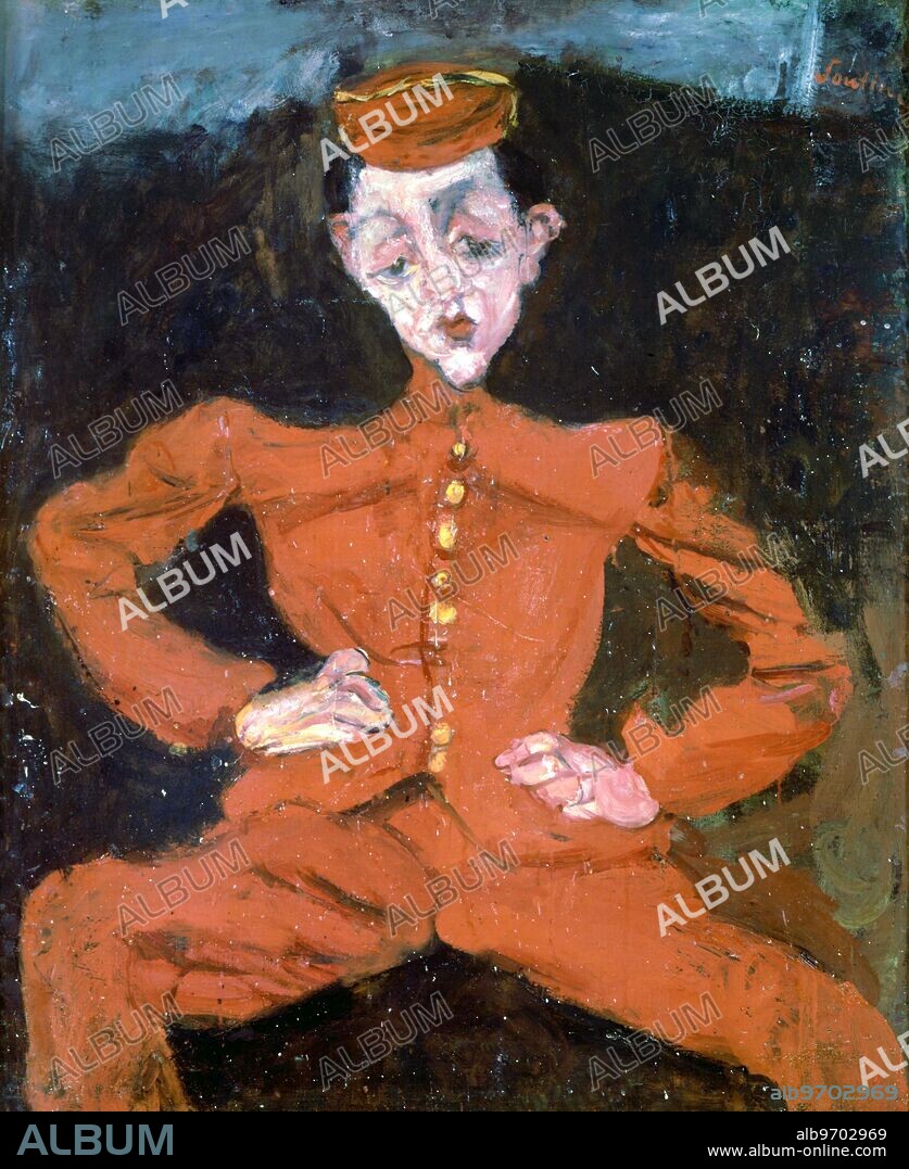 Le Groom c.1927. or The Bellboy. Le Groom dit aussi Le Chasseur. Chaim Soutine (1894-1943). Galerie des Arts Modernes, Paris, France. Musee National d'Art Moderne, Centre Pompidou, France. ©2006 Credit:TopFoto.