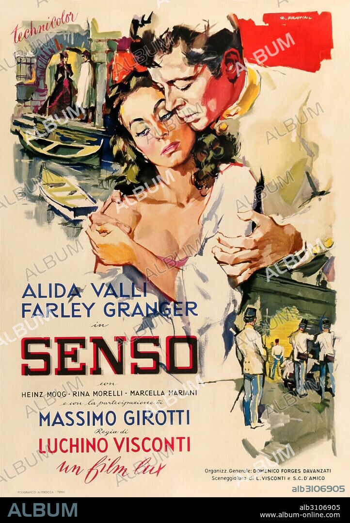 Poster of LIVIA, 1954 (SENSO), directed by LUCHINO VISCONTI. Copyright LUX FILM.