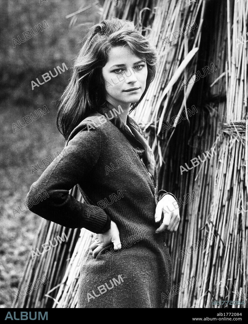 A portrait of Charlotte Rampling. A portrait of the British film actress Charlotte Rampling. 1970s.