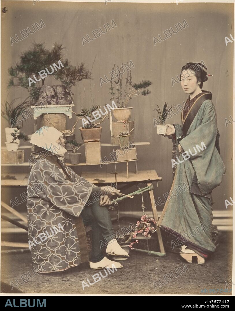 Florist. Artist: Suzuki Shin'ichi (Japanese, 1835-1919). Dimensions: 25.1 x 20.3 cm (9 7/8 x 8 in.). Date: 1870s.
