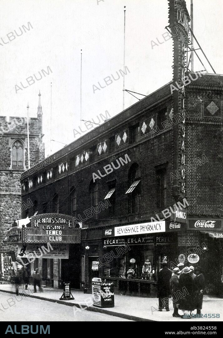 The Harlem Renaissance Ballroom was completed in 1924 as part of a larger entertainment hub that included a bustling casino and 900 seat theater. Built and operated by black businessmen, the "Rennie" was the only upscale reception hall available to African- Americans at the time. Prize fights, concerts, dance marathons, film screenings, and stage acts were held at the Renaissance, along with elegant parties and meetings of the most influential social clubs and political organizations in Harlem. The community's elite gathered to dance the Charleston and the Black Bottom to live entertainment by the most renowned jazz musicians of the age. The nightspot even played host to the nation's first all-black professional basketball team, also called the Harlem Renaissance, considered by some to be the best in the world in their day. On game nights, portable hoops were erected on the dance floor, converting the ballroom into a stadium. The Harlem Renaissance was a cultural movement that spanned the 1920s. During the first Great Migration (1910-1930) about 1.6 million African-American migrants left Southern rural areas to migrate to northern industrial cities. Starting around the time of the end of WWI, Harlem became associated with the New Negro movement, and then the artistic outpouring known as the Harlem Renaissance, which extended to poetry, novels, theater, and the visual arts.
