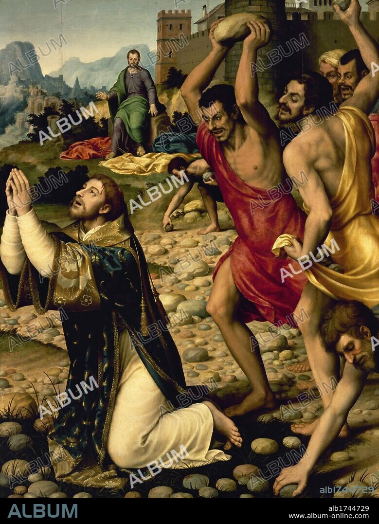 Juan de Juanes (1523-1579). Spanish painter. The Martyrdom of Saint Stephen. 1562. Prado Museum. Madrid. Spain.