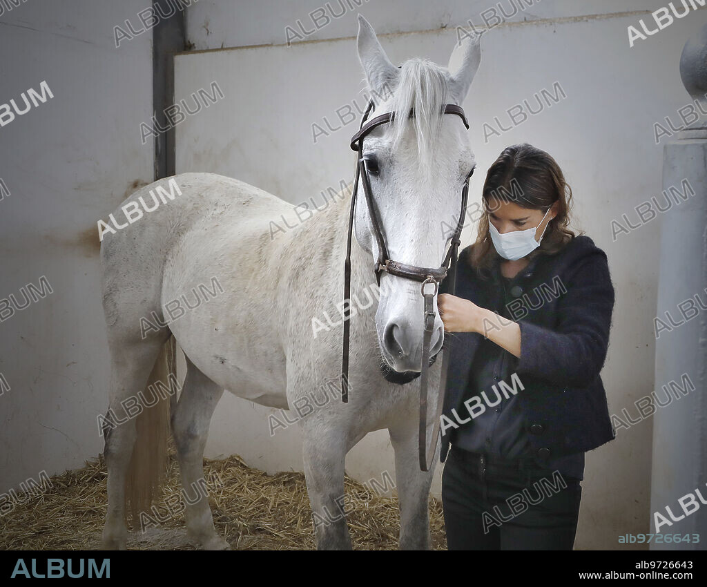 Seville, 03/04/2021. Interview with rejoneadora Lea Vicens at her Hinojos farm, on the occasion of the 8th M. Photo: JM Serrano ARCHSEV.