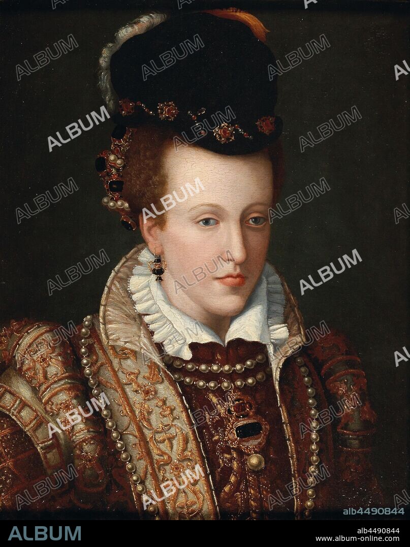 GIOVANNI MARIA BUTTERI. Portrait of Joanna of Austria (1547-1578), Grand Duchess of Tuscany.