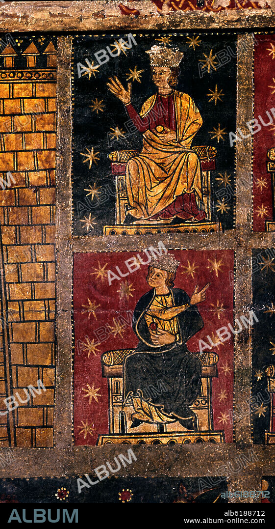 MAESTRO DE SORIGUEROLA. DETALLE DEL FRONTAL DE SAN MIGUEL DE SORIGUEROLA - SIGLO XIII.