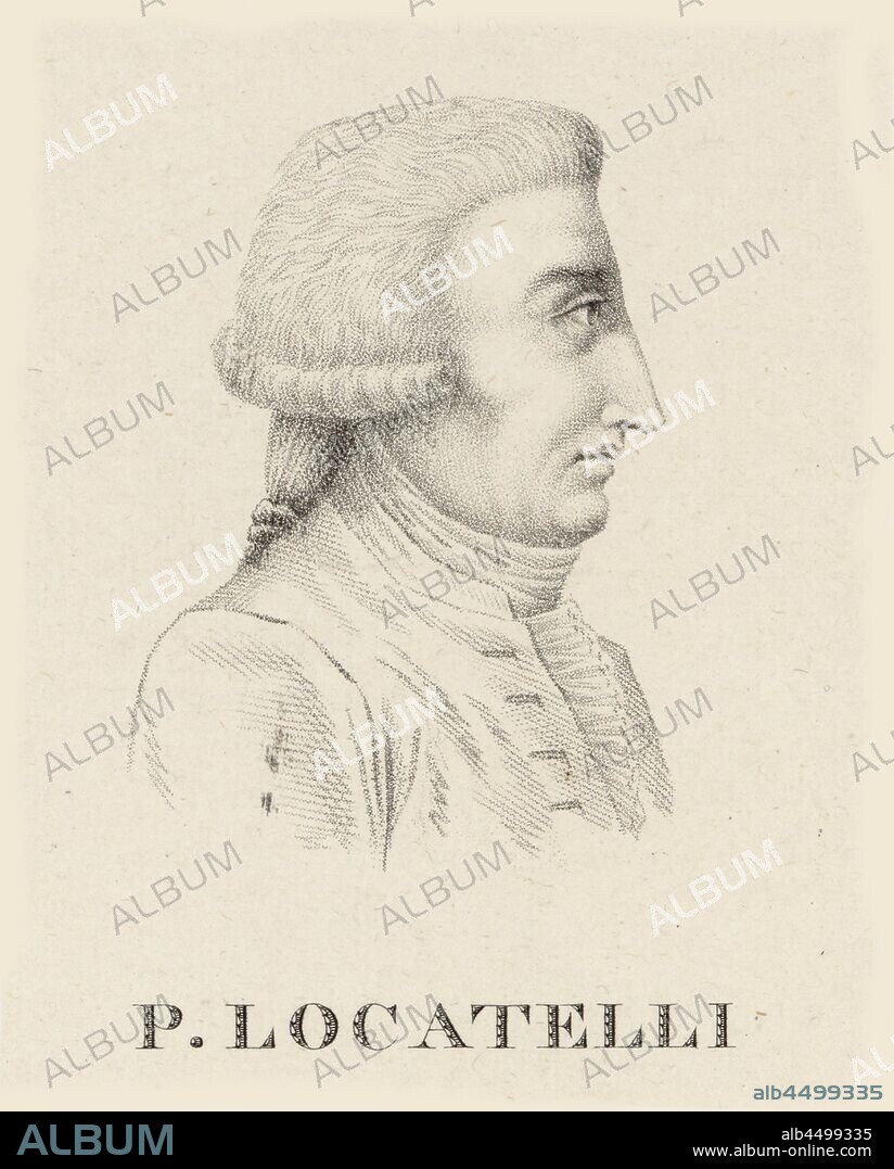 JEAN BAPTISTE PONCE LAMBERT. Portrait of the violinist and composer Pietro Antonio Locatelli (1695-1764).