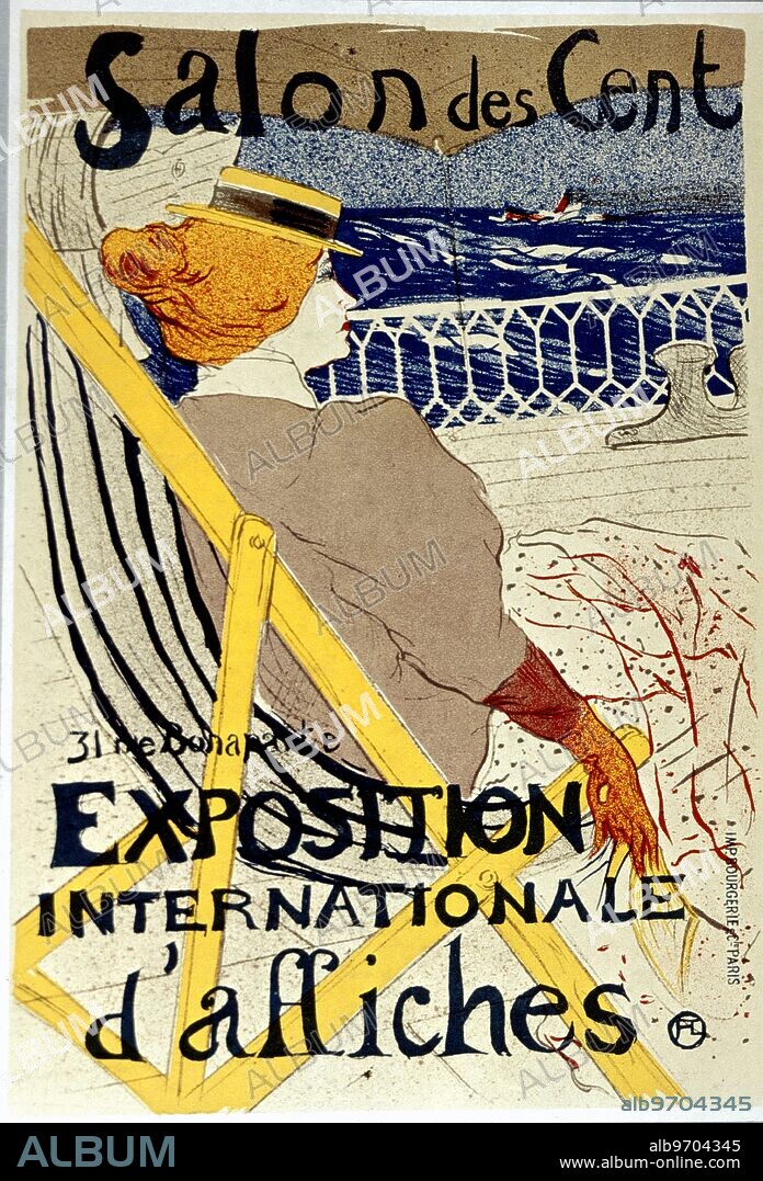 The Passenger in Cabin 54 - Yachting, 1896 (litho). or - Woman With Opera Gloves. Artist Toulouse-Lautrec, Henri de (1864-1901) . Location © San Diego Museum of Art, USA . Henri de Toulouse-Lautrec (November 24, 1864 - September 9, 1901) was a French painter, born Henri Marie Raymond de Toulouse-Lautrec Monfa in Albi, Tarn in the Midi-Pyrénées Region of France, from an old aristocratic family.. ©TopFoto.