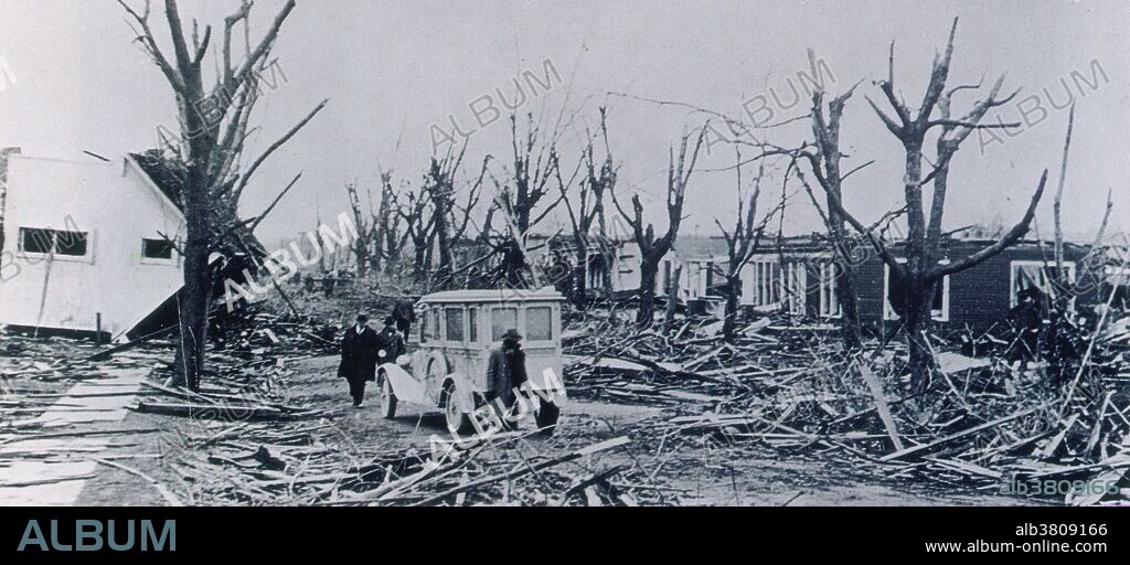 The Great Tri-State Tornado of Wednesday, March 18, 1925, was the deadliest tornado in US history. With 695 fatalities, the tornado killed more than twice as many as the second deadliest, the 1840 Great Natchez Tornado. The continuous 219 mile track left by the tornado was the longest ever recorded in the world: the tornado crossed from southeastern Missouri, through southern Illinois, then into southwestern Indiana. Although not officially rated by NOAA, it is recognized by most experts as an F5 tornado, the maximal damage rating issued on the Fujita scale. There has been uncertainty as to whether the event was one continuous tornado or a tornado family. Ongoing new research, however, finds no break in the path and also that the tornado touchdown may have occurred approximately 15 miles farther west than previously thought, bringing the total path length to around 234 miles.
