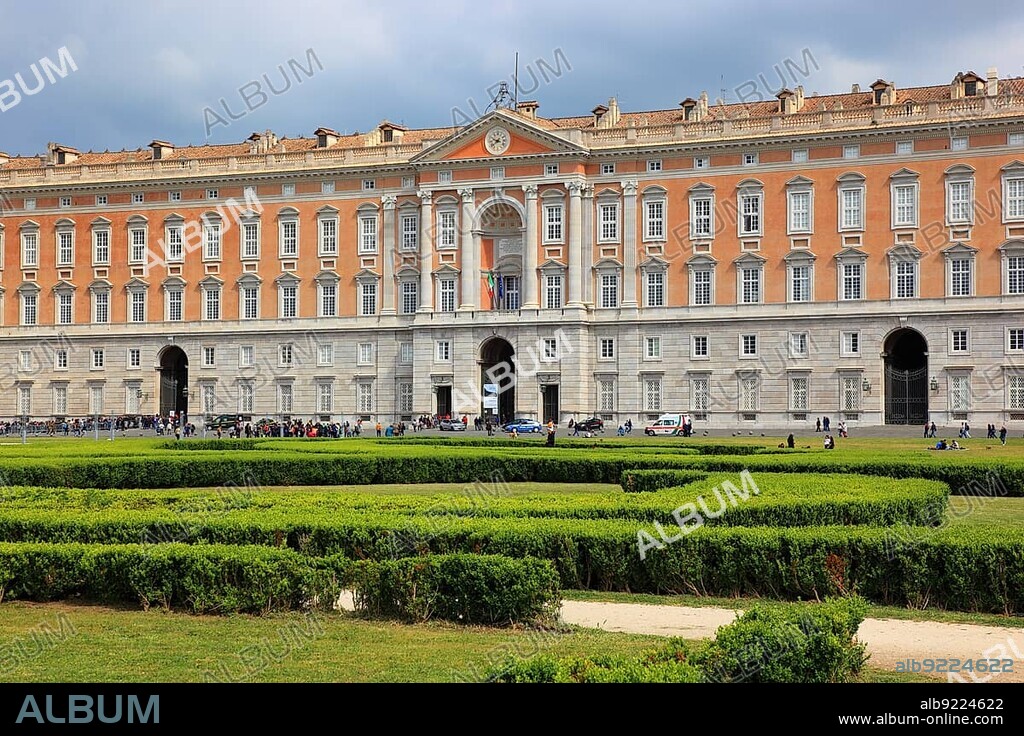 Royal Palace of Caserta, Palazzo Reale di Caserta, Reggia di Caserta, one of the largest castles in Europe, Unesco World Heritage Site, near Naples, Campania, Italy, Europe.