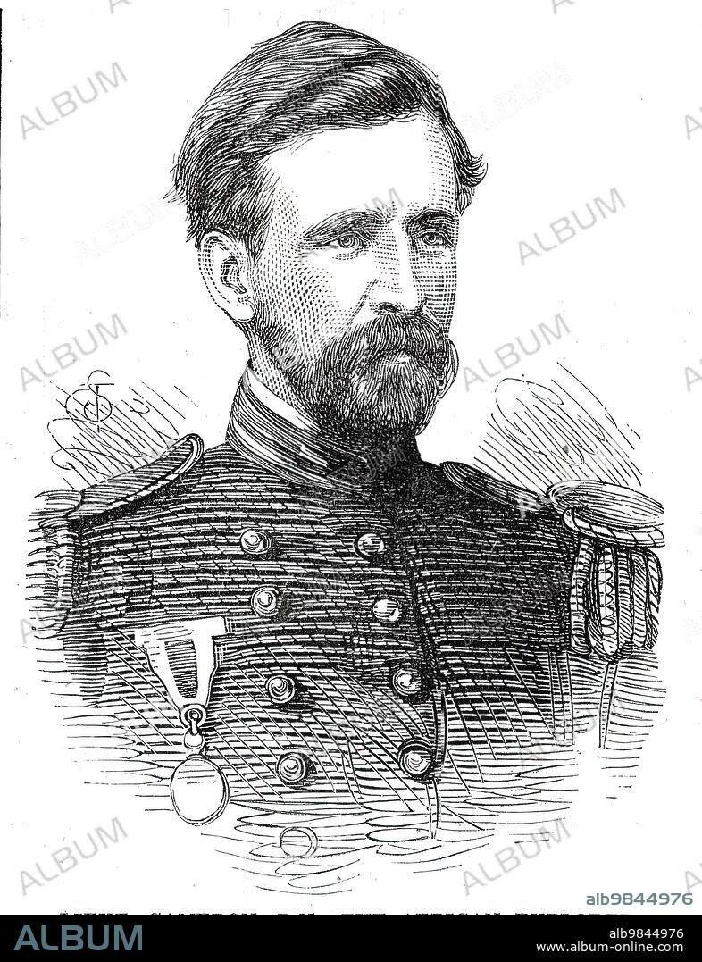 Lieut. Cameron, R.N., the African Explorer, 1876. 'Lieutenant Verney Lovett Cameron entered the Royal Navy in August, 1857, being the first boy under fourteen years of age who passed the examination for naval cadet...He has completed the last great problem of [David] Livingstone, by following the course of the Lualaba [river], which he has found, indeed, not to belong to the Nile, but to the Congo; and he has traversed the whole breadth of the interior, from Lake Tanganyika westward to the Atlantic sea-coast. In this wonderful journey...an extent of 1200 miles of new country has been discovered...Lieutenant Cameron was actively employed also in boat-cruising on the east coast of Africa. What he there saw of the horrors of the slave trade mainly prompted him to undertake the leadership of the Livingstone Search and Relief Expedition'. From "Illustrated London News", 1876.