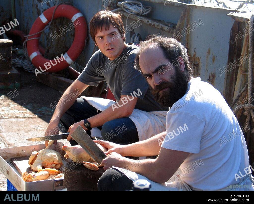DANIEL BRUHL and LUIS TOSAR in CARGO, 2006, directed by CLIVE GORDON. Copyright MORENA FILMS.