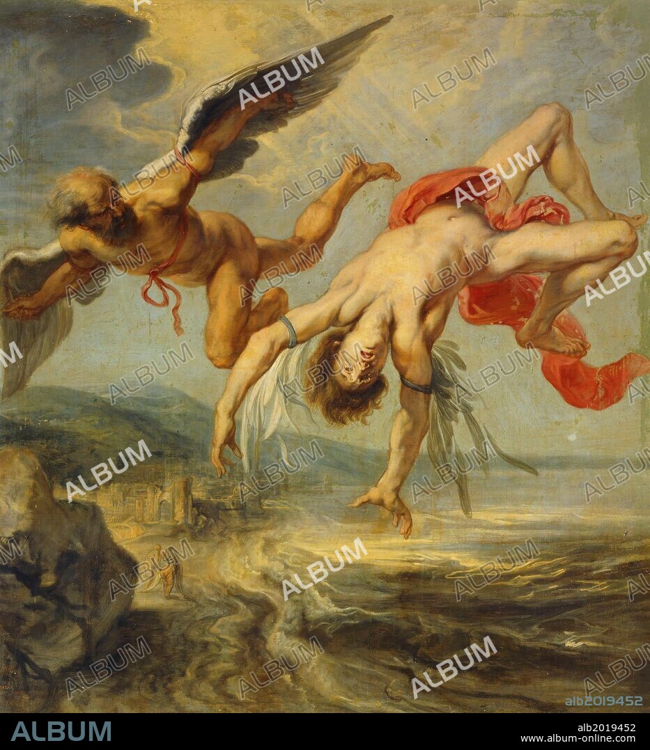 Jacob Peter Gowy / 'La caída de Ícaro', 1636-1637, Óleo sobre lienzo, 195 x 180 cm, P01540.