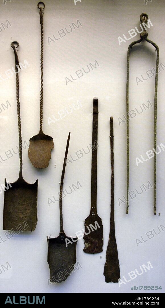 Agricultural tools from the ancient Cypriot city of Enkomi. 1200-1050 BC. British Museum. London. England. United Kingdom.