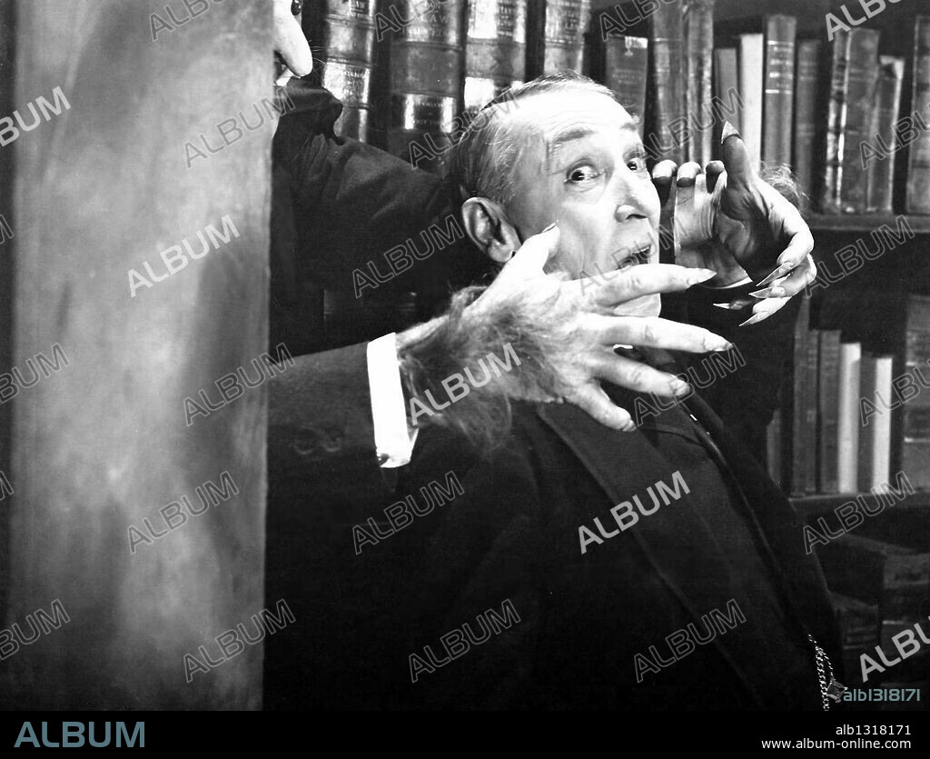 TULLY MARSHALL en EL LEGADO TENEBROSO, 1927 (THE CAT AND THE CANARY), dirigida por PAUL LENI. Copyright UNIVERSAL PICTURES.