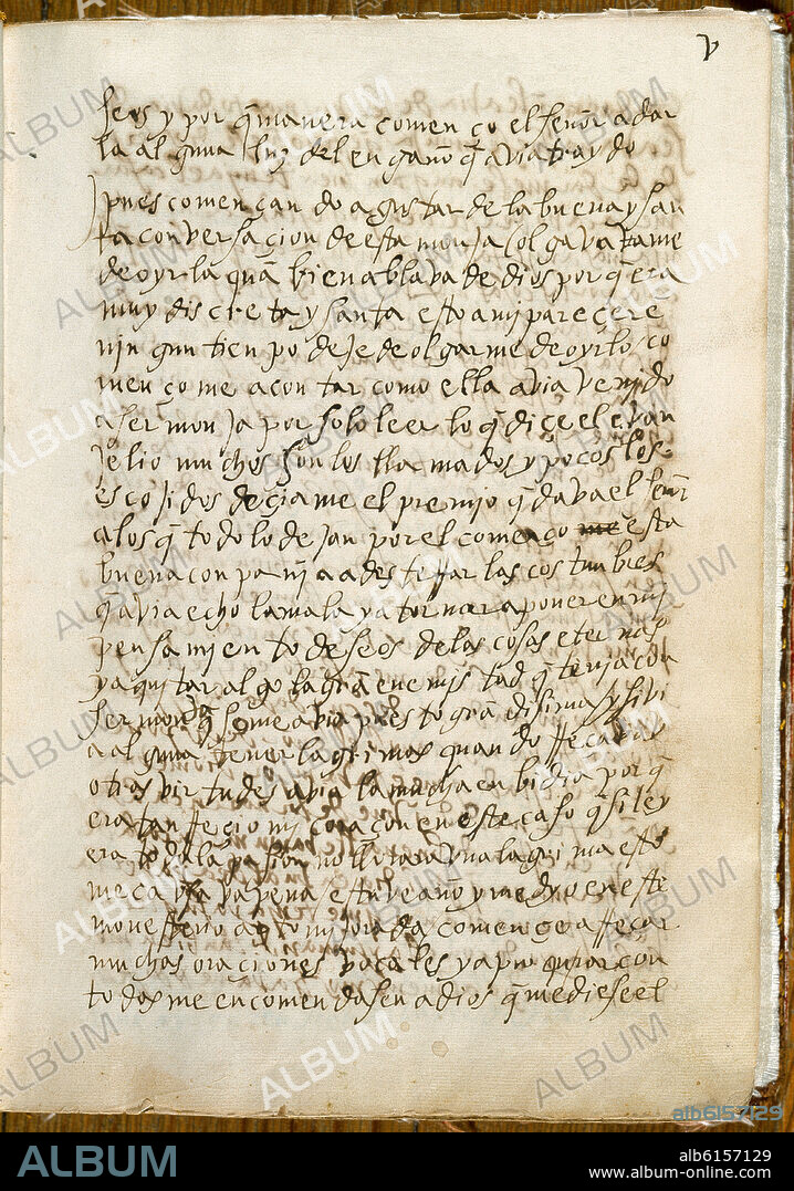 SANTA TERESA DE JESUS (1515-1582). LIBRO DE LA VIDA 1565/66-MANUSCRITO.