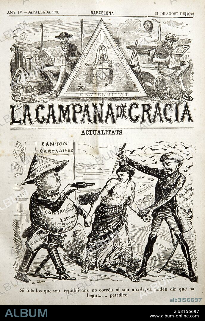 PUBLICACIÓN LA CAMPANA DE GRACIA, 31 DE AGOSTO DE 1897.