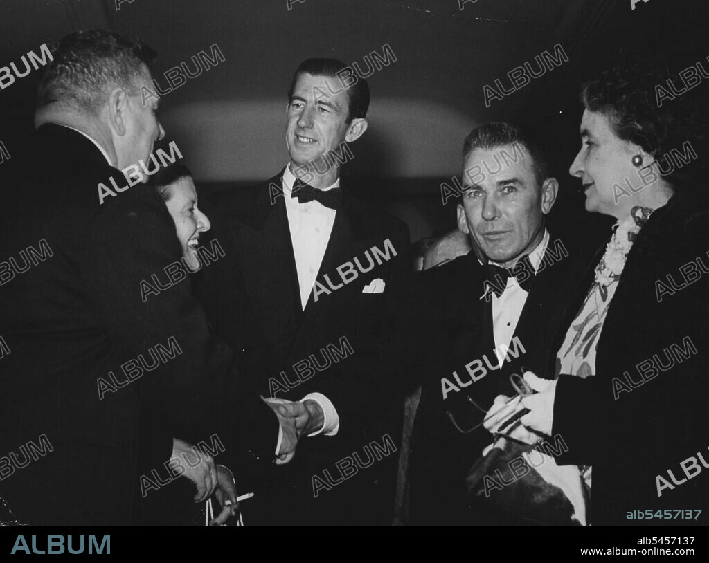 Eureka stockade premiseMrs. O'Dea, Norman B. Rydge, Chips Rafferty, Quenten Rabberty, Lord Mayor E.C.O. 'Dea. May 09, 1955.