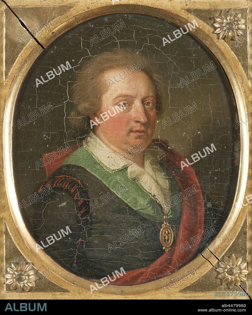 Ludwig Guttenbrunn, Johan Tobias Sergel, Johan Tobias Sergel (1740-1814), artist, sculptor, painting, portrait, between circa 1783 and circa 1784, oil on canvas, Height, 18 cm (7 inches), Width, 15 cm (5.9 inches).