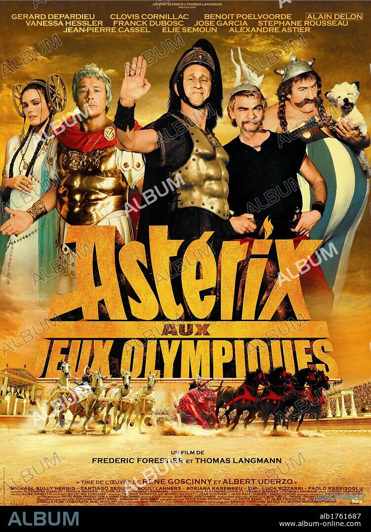 Affiche de ASTÉRIX AUX JEUX OLYMPIQUES, 2008, réalisé par FREDERIC FORESTIER et THOMAS LANGMANN. Copyright PATHE RENN PRODUCTIONS/LA PETITE REINE/TF1 FILMS PROD./TRIPI.