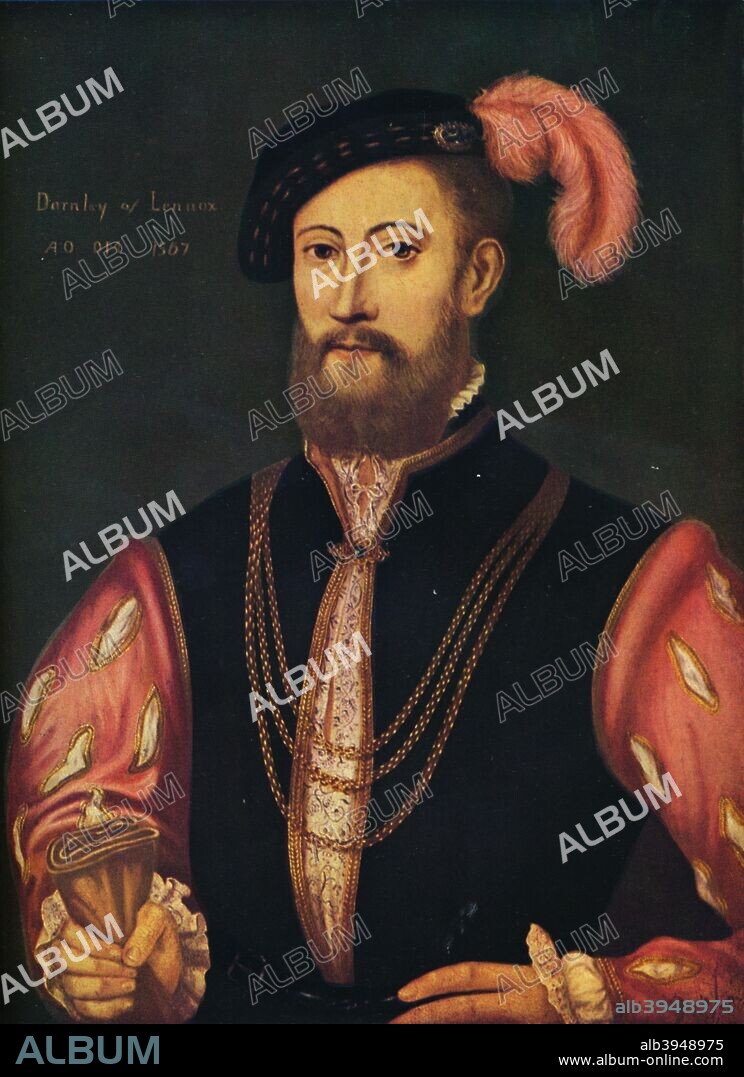 'Darnley of Lennox', 1567, (1911). Henry Stuart, Lord Darnley, Duke of Albany (1545- 1567), was king consort of Scotland from 1565 until his murder at Kirk o' Field in 1567. From The Connoisseur Vol XXXI. [Otto Limited, London, 1911].