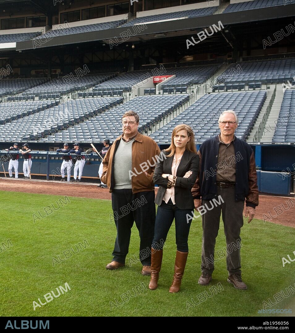 AMY ADAMS, CLINT EASTWOOD and JOHN GOODMAN in TROUBLE WITH THE CURVE, 2012, directed by ROBERT LORENZ. Copyright MALPASO PRODUCTIONS.