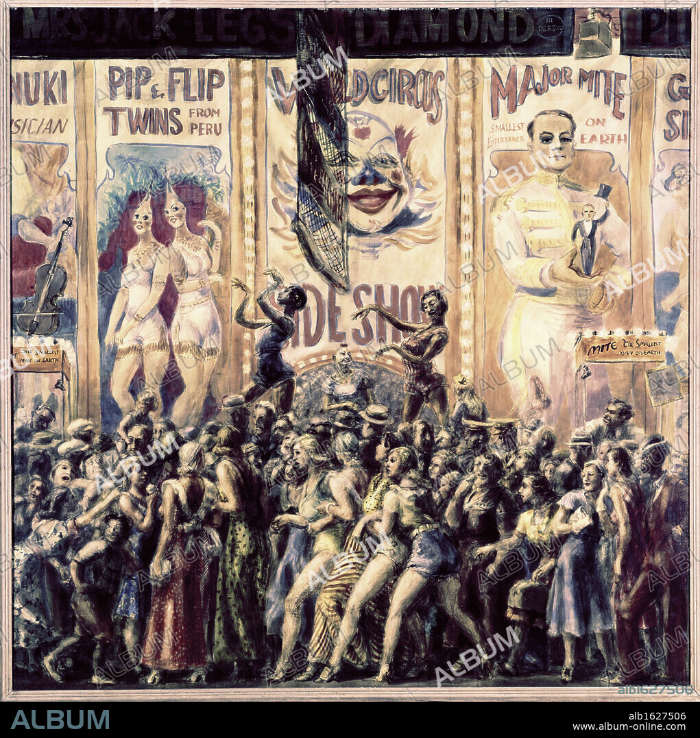 Pip and Flip by Reginald Marsh, 1932, 1898-1954, USA, Illinois, Chicago, Terra Museum of Art.