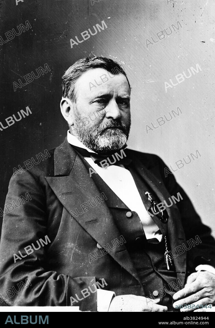 Ulysses S. Grant (born Hiram Ulysses Grant; April 27, 1822 - July 23, 1885) was the 18th President of the United States. A career soldier, he graduated from the United States Military Academy at West Point and served in the Mexican-American War. Under Grant, the Union Army defeated the Confederate military and effectively ended the war with the surrender of Robert E. Lee's army at Appomattox. Grant's two consecutive terms as President stabilized the nation after the war and during the turbulent Reconstruction period that followed. Historians until recently have given Grant's presidency the worst rankings; however, his reputation has significantly improved because of greater appreciation for his foreign policy and civil rights achievements, particularly: avoiding war with Britain and Spain, the Fifteenth Amendment, persecution of the Ku Klux Klan, and enforcement of voting rights. Grant died of throat cancer at the age of 63 in Mount McGregor. His last words were, "I hope that nobody will be distressed on my account." His body lies in New York City's Riverside Park, in what is now known as General Grant National Memorial ("Grant's Tomb"), the largest mausoleum in North America.
