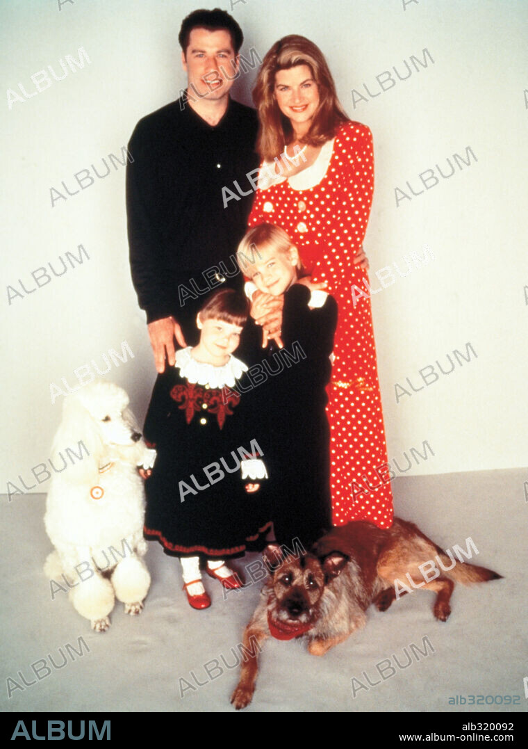 KIRSTIE ALLEY y TRAVOLTA JOHN. JOHN TRAVOLTA y KIRSTIE ALLEY en MIRA QUIEN HABLA AHORA!, 1993 (LOOK WHO'S TALKING NOW), dirigida por THOMAS ROPELEWSKI. Copyright TRI STAR PICTURES.