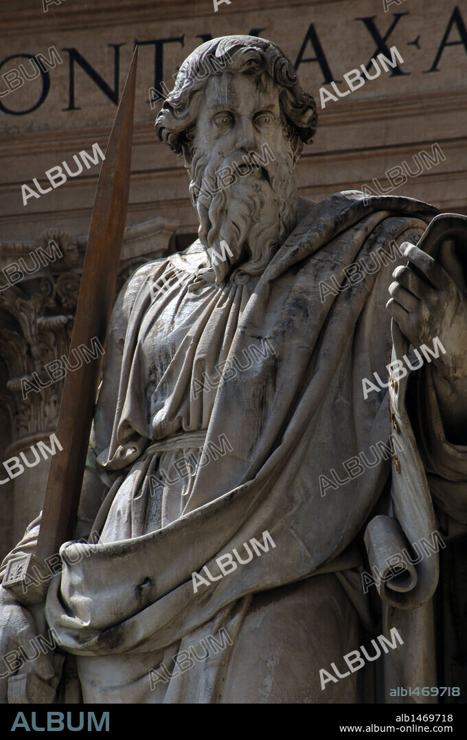 Paul the Apostle (5-67 A.C). Statue. Saint Peter's Square. Vatican City.