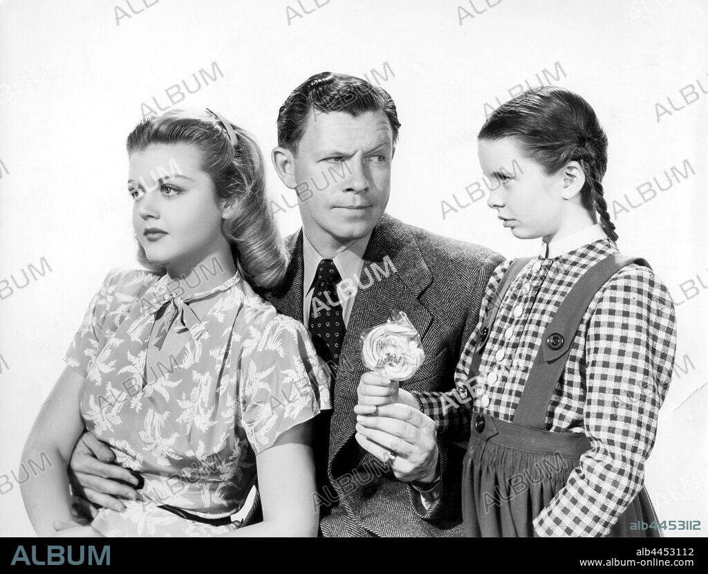 ANGELA LANSBURY, GEORGE MURPHY and MARGARET O'BRIEN in TENTH AVENUE ANGEL, 1948, directed by ROY ROWLAND. Copyright M.G.M.