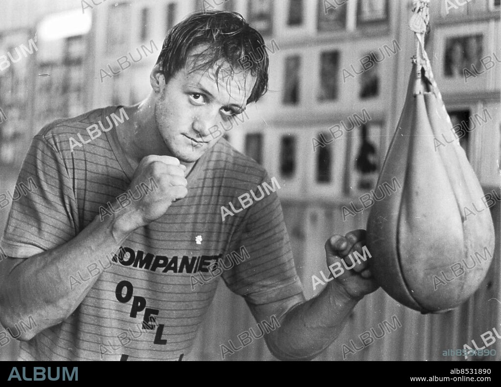 Göteborg 1984-07-07. Håkan Brock - boxare i tungviktsklassen *** Local Caption *** GP Foto: Per Landén. KAMERAREPORTAGE.