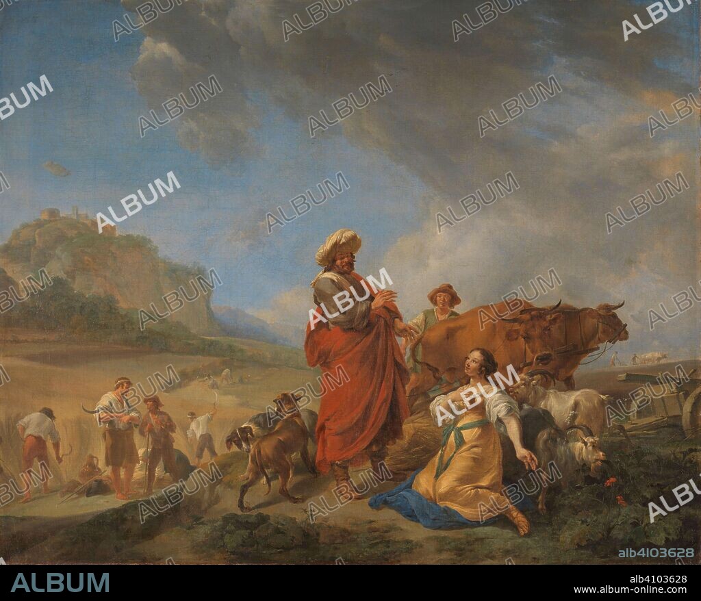 NICOLAES PIETERSZ. BERCHEM. Ruth and Boas. Dating: 1640 - 1650. Measurements: h 107.3 cm × w 133.3 cm × t 4.0 cm; d 10 cm.