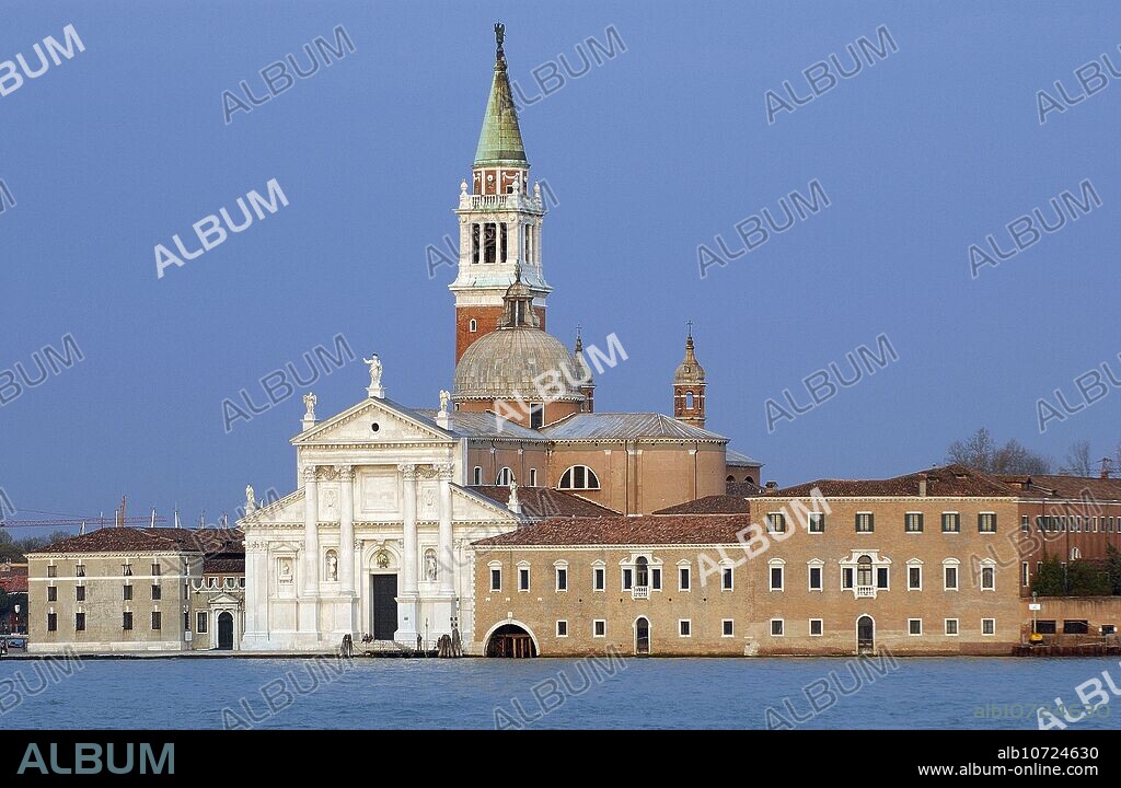 Canal della Giudecca, San Giorgio Maggiore island. Venice. Veneto, Italy.