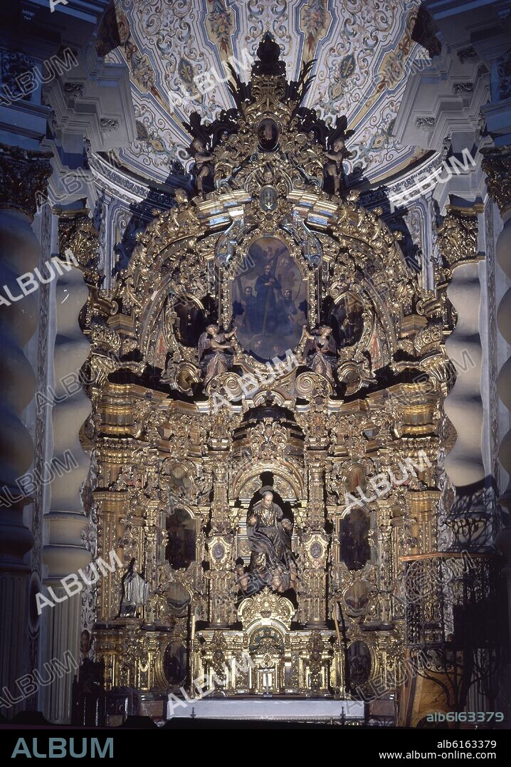 PEDRO DUQUE CORNEJO (1678-1757). RETABLO DE SAN FRANCISCO DE BORJA - 1730.