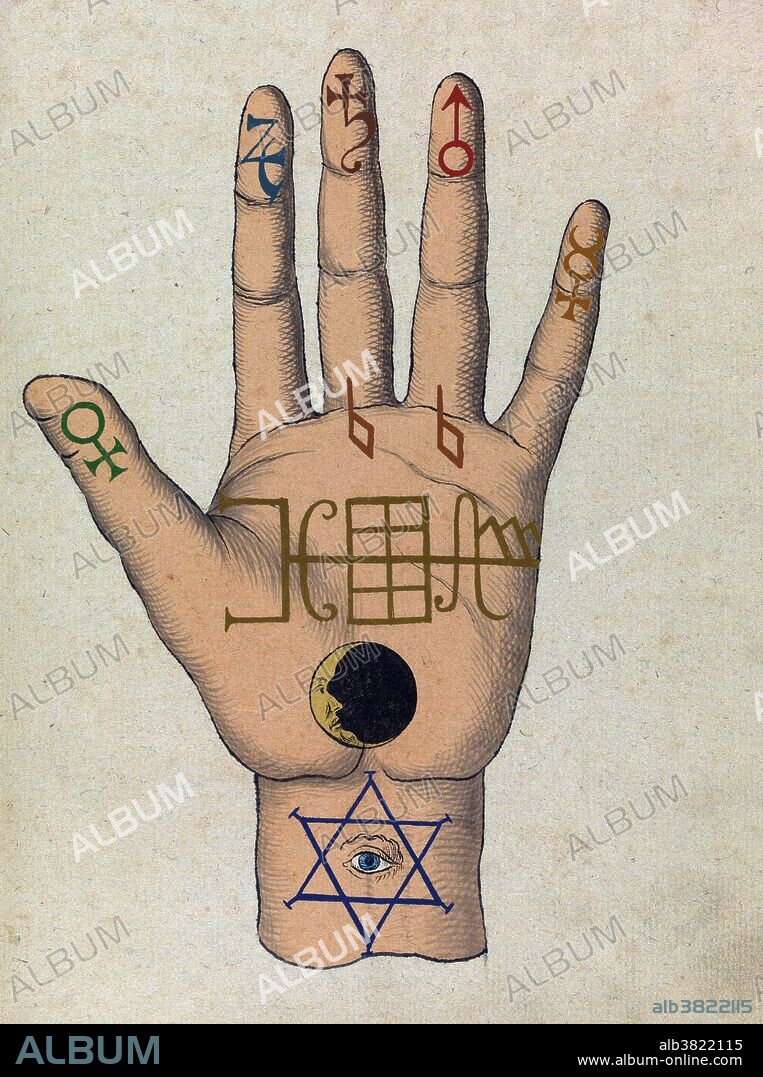 Cabala may refer to one of several systems of mysticism. A sigil is a symbol used in magic. The term has usually referred to a type of pictorial signature of a demon or other entity; in modern usage, especially in the context of chaos magic, it refers to a symbolic representation of the magician's desired outcome. Image appeared in an 18th century demonology book showing various demon figures, as well as magic and cabbalistic signs. The full Latin title of Compendium rarissimum totius Artis Magicae sistematisatae per celeberrimos Artis hujus Magistros, roughly translates to "A rare summary of the entire Magical Art by the most famous Masters of this Art". The bulk of the illustrations depict a varied bestiary of grotesque demonic creatures up to all sorts of appropriately demonic activities, such as chewing down on severed legs, spitting fire and snakes from genitalia, and parading around decapitated heads on sticks. Written in German and Latin, on white, brown and grey-green paper, the book has been dated to around 1775, although the unknown author tried to pass it off as an older relic, mentioning the year 1057 in the title page.