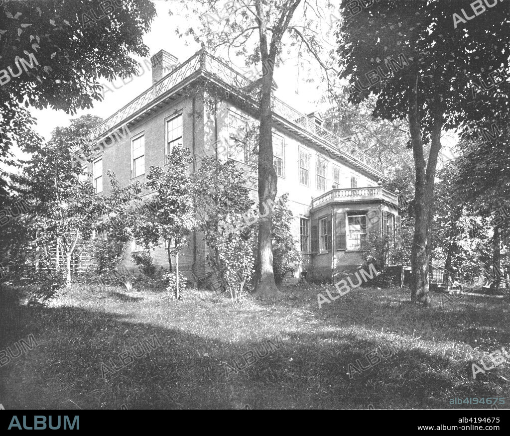 Schuyler Mansion, Albany, New York State, USA, c1900. House built in the 1760s for Philip Schuyler (1733-1804), a general in the Continental Army and an early US Senator. From Scenic Marvels of the New World edited by Prof. Geo.R. Cromwell. [C.N.Greig & Co., c1900].