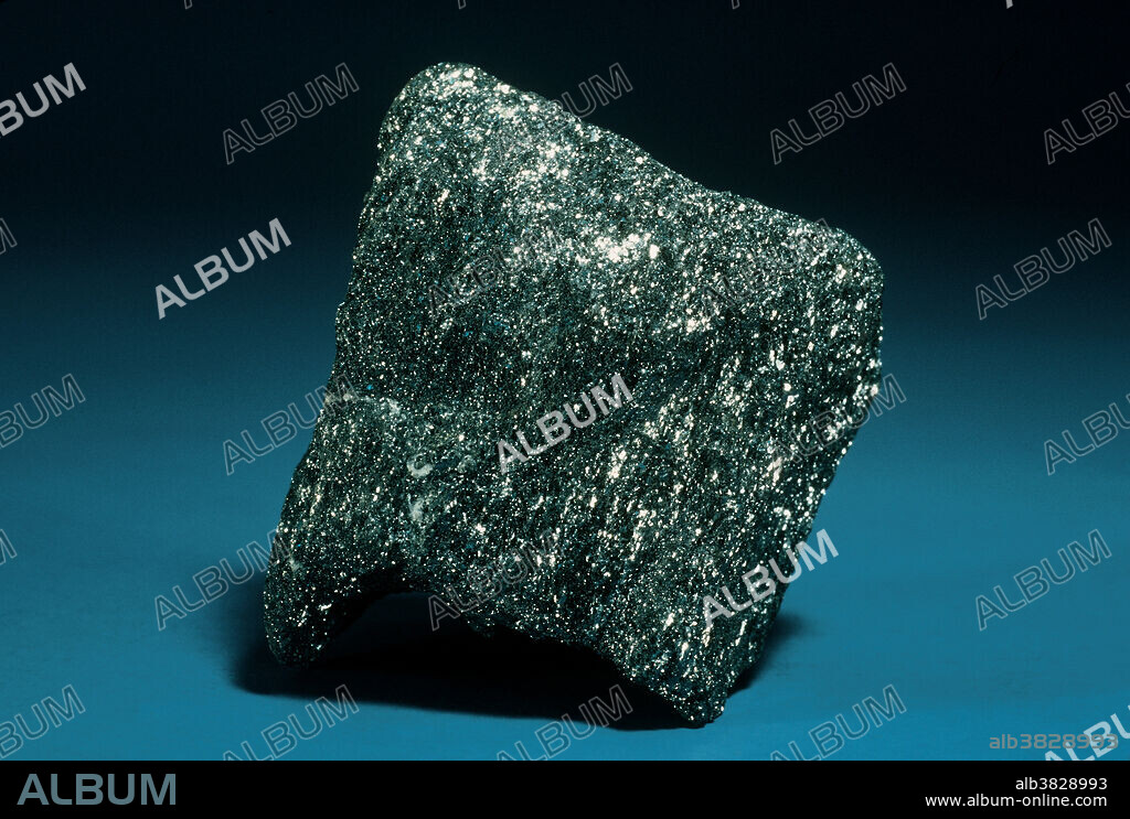 Hematite, iron oxide, is one of the most common and abundant minerals on the earth's surface, and provides yellow, orange and red coloration to rocks throughout the world. It forms in many different geochemical environments, and can thus appear in many forms. the photo shows 'specular' hematite, which consists of an aggregate of small flat mineral plates that 'sparkle' when they reflect light.