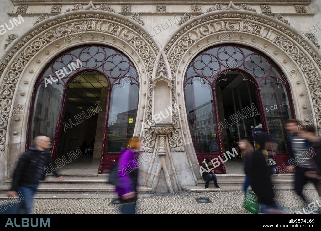 estación de tren de Rossio, Estação Ferroviária do Rossio, Lisboa, Portugal.
