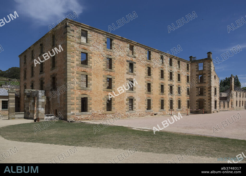 Main block, Port Arthur Historic Penal Colony, Tasmania, Australia, Pacific.