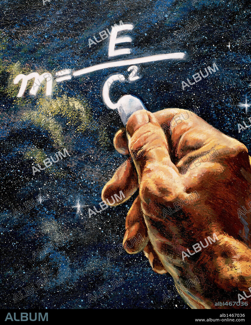 ECUACION DE EINSTEIN, que da el equivalente en energía E de la masa de un cuerpo m, siendo c la velocidad de la luz, es la base de la liberación de la energía nuclear.