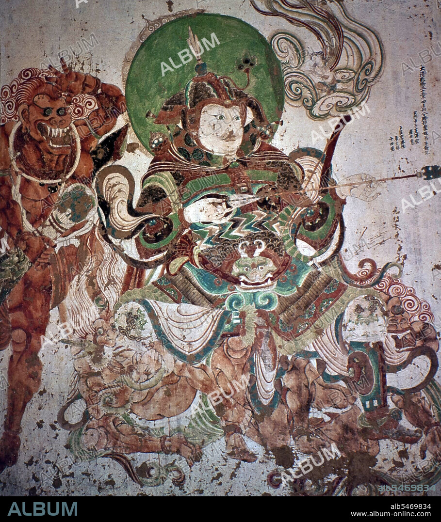 The Yulin Caves are a Buddhist cave temple complex in Guazhou County, Gansu Province, China. The site is located some 100 km east of the oasis town of Dunhuang and the Mogao Caves. It takes its name from the eponymous elm trees lining the Yulin River, which flows through the site and separates the two cliffs from which the caves have been excavated. The forty-two caves house some 250 polychrome statues and 4,200 square metres of wall paintings, dating from the Tang Dynasty to the Yuan Dynasty (7th to 14th centuries). The site was among the first in China to be designated for protection in 1961 as a Major National Historical and Cultural Site. In 2008 the Yulin Grottoes were submitted for future inscription on the UNESCO World Heritage List as part of the Chinese Section of the Silk Road.