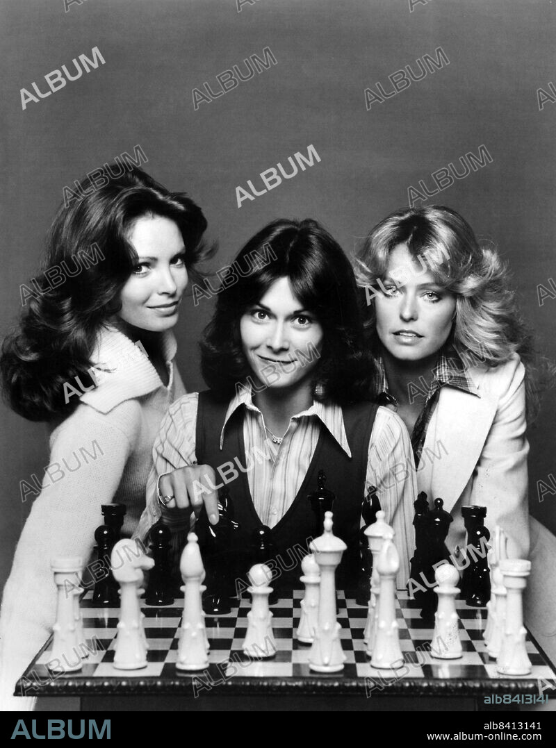 FARRAH FAWCETT, JACLYN SMITH und KATE JACKSON in CHARLIE'S ANGELS, 1976, unter der Regie von IVAN GOFF. Copyright SPELLING-GOLDBERG PRODUCTIONS.