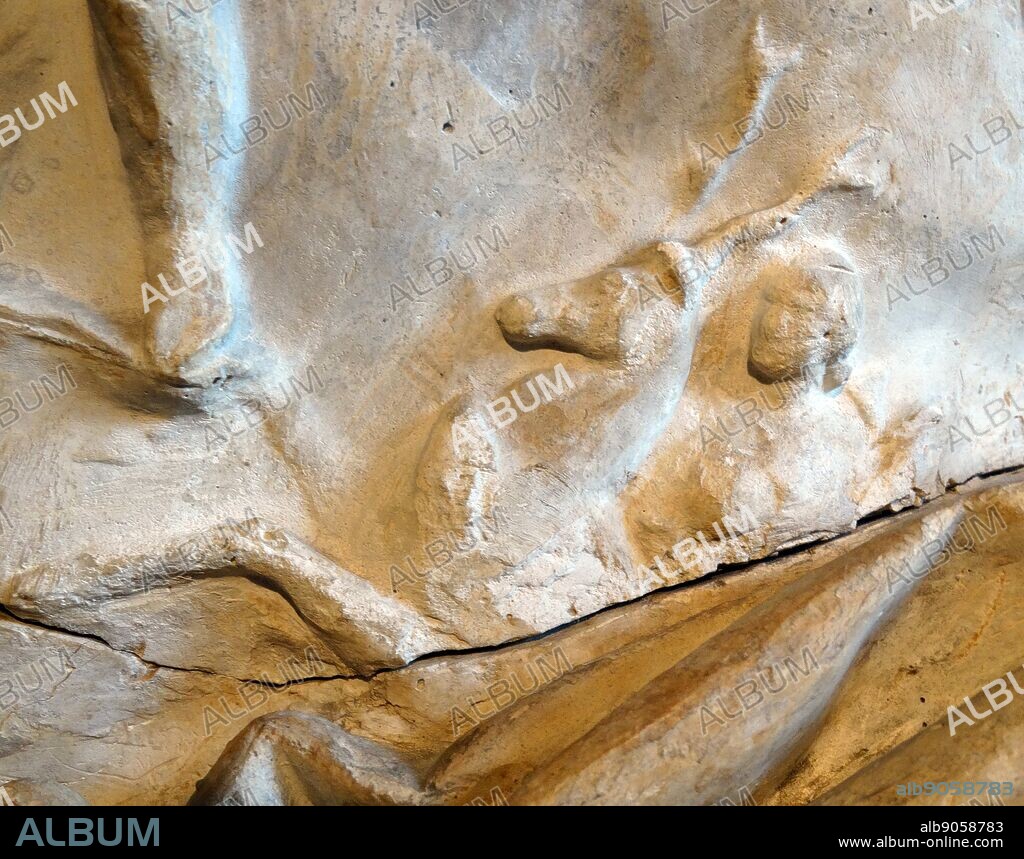 detail from the statue of Augustus Prima Porta from the Villa Livia; near Rome 20 B.C.