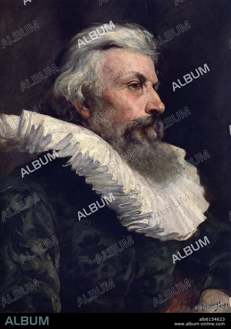 FRANCISCO DOMINGO MARQUES (1842-1920). CABEZA DE CABALLERO - 1883 - O/L - 61X45,5 CM.