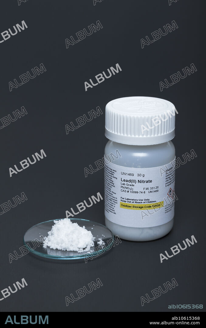 Lead (II) nitrate, Pb(NO3)2.