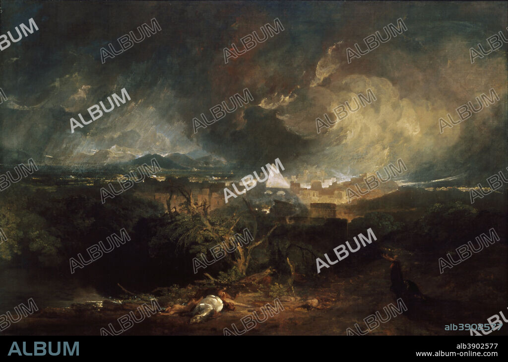 J. M. W. TURNER. The Fifth Plague of Egypt. Date/Period: 1800. Oil on wood.