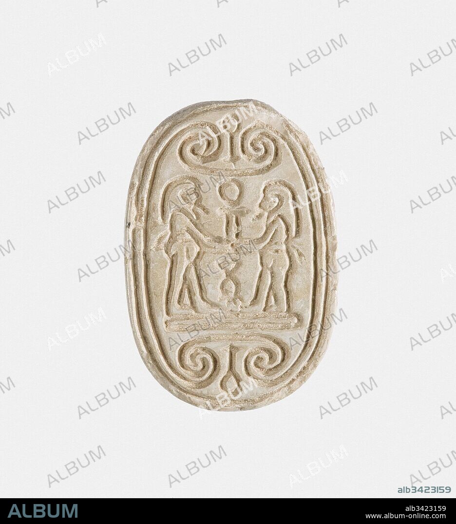 Scarab, Middle Kingdom–Second Intermediate Period, Dynasty 13–2nd Intermediate Period, ca. 1800–1600 B.C., From Egypt, Memphite Region, Lisht North, cemetery south of pyramid, between Houses A1:2&A2:4, Pit 333, 1913–14, Glazed steatite, l. 2.1 cm (13/16 in).