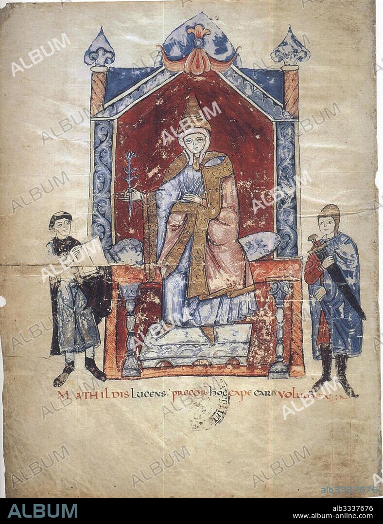 Matilda of Tuscany (From: Vita Mathildis di Donizone di Canossa).