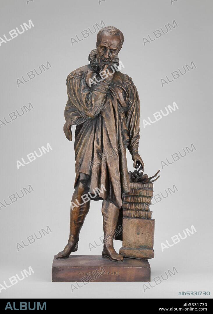 PIERRE-JEAN DAVID D'ANGERS. Ambroise Paré, model 1836-1839, cast after 1840.